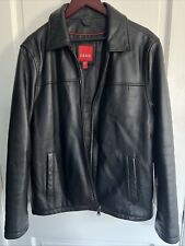 men s black leather coat for sale  Harrisburg