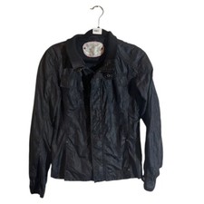 Jaqueta de chuva Free People preta 100% náilon zíper completo corta-vento boêmia tamanho 10 comprar usado  Enviando para Brazil