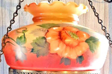 Antique painted glass for sale  Taunton