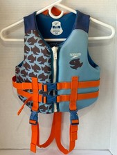 Colete salva-vidas Speedo Child PFD - Blue Fish aprovado pela Guarda Costeira dos EUA 30-50 libras, usado comprar usado  Enviando para Brazil