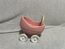 Usado, Carrinho de bebê vintage Little Tikes rosa e branco bonito para casa de bonecas  comprar usado  Enviando para Brazil