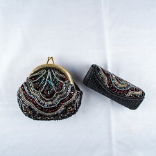 Bolsa de miçangas vintage usada de propriedade da vovó multicolorida comprar usado  Enviando para Brazil