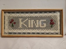 Framed needlework crochet for sale  Plant City