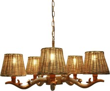 Rattan chandelier faux for sale  Dover