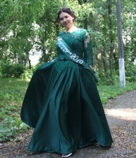 Emerald evening dress for sale  WOLVERHAMPTON