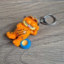 Vintage garfield keyring for sale  LEICESTER
