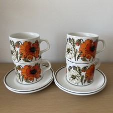 Meakin poppy set for sale  WYMONDHAM