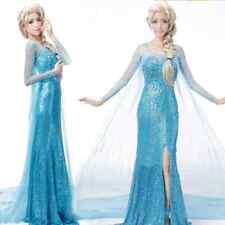 Dorosły Frozen Snow Queen Elsa Księżniczka Sukienka Kostium Cosplay Impreza Suknia Fantazyjna Nowa, używany na sprzedaż  PL