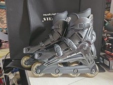 Patins em linha masculinos vintage Rollerblade Viablade Triforce tamanho 10,5 76 mm comprar usado  Enviando para Brazil
