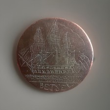 Engraved half penny for sale  MANCHESTER
