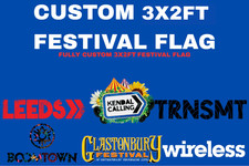 Bandeira personalizada dupla face do festival - Banner personalizado. 3X2 pés. 4 ilhós. comprar usado  Enviando para Brazil