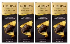 Godiva Signature 90% cacau chocolate amargo 90g x 4 pacotes, frete grátis para todo o mundo comprar usado  Enviando para Brazil