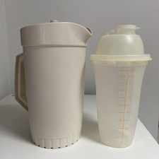 Agitador de massa liquidificador transparente Tupperware vintage + jarro de vácuo creme 874 e 844 Camp comprar usado  Enviando para Brazil