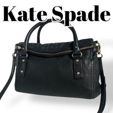 Usado, Bolsa de ombro Kate Spade New York 2 vias couro preta autêntica excelente condição comprar usado  Enviando para Brazil