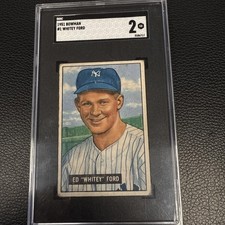 1951 Bowman #1 Whitey Ford SGC 2 comprar usado  Enviando para Brazil
