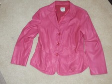 pink leather jacket for sale  San Diego