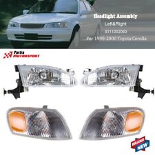 Usado, Conjunto combo de faróis e luzes de estacionamento de canto para Toyota Corolla 1998 1999 2000 comprar usado  Enviando para Brazil