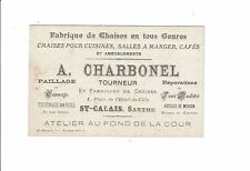 Carte visite charbonel d'occasion  Vendôme