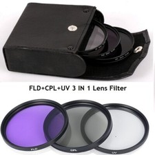 1PÇ 49-77mm filtro de lente UV+CPL+FLD com bolsa para lente de câmera Canon Nikon Sony comprar usado  Enviando para Brazil