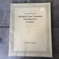 Fifty Reports on MECHANICAL POWER TRANSMISSION Drake 1934 Free US Shipping segunda mano  Embacar hacia Mexico