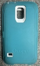Usado, Capa OtterBox Defender original para Samsung Galaxy S5 azul-petróleo e branca comprar usado  Enviando para Brazil