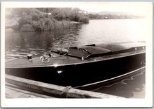 Lancha de madeira vintage instantânea no lago década de 1930 comprar usado  Enviando para Brazil