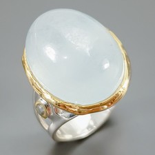 Exclusivo anel de água-marinha natural 29 quilates prata esterlina 925 tamanho 8 /R423902 comprar usado  Enviando para Brazil