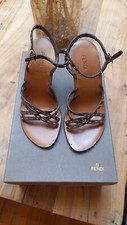 Fendi sandali cuoio usato  Italia