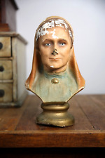 Antique chalkware head d'occasion  Expédié en Belgium