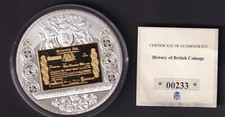 Usado, 2016 One Million Pound Grande PRATA BANHADA E MOEDA DE OURO SPOT + CERTIFICADO DE AUTENTICIDADE comprar usado  Enviando para Brazil