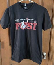 Camiseta masculina Chalktalk I AIN'T FEAR OF NO POST preta de hóquei caça-fantasmas, P comprar usado  Enviando para Brazil