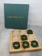 Castle Classic Premier Tic Tac Toe madeira e vidro com caixa V-2000s sem lascas etc. comprar usado  Enviando para Brazil
