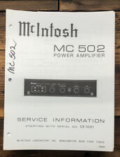 Mcintosh mc502 502 for sale  Portland