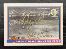 Autógrafo 2001 Topps Shot Heard Volta ao Mundo Bobby Thompson/Ralph Branca comprar usado  Enviando para Brazil