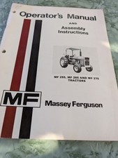 Instruções de operação e montagem Massey Ferguson para MF255 MF265 MF275... comprar usado  Enviando para Brazil