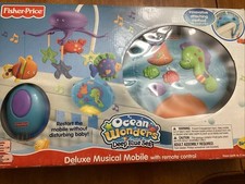 Fisher Price Baby Ocean Wonders Deep Blue Sea Musical Baby Mobile Novo Na Caixa Vintage comprar usado  Enviando para Brazil