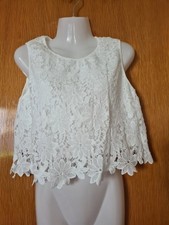 Damenbluse weiß spitzen gebraucht kaufen  Kenzingen
