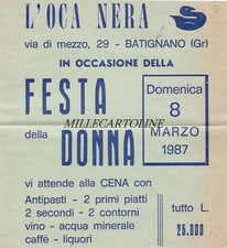 Batignano volantino ristorante usato  Roma