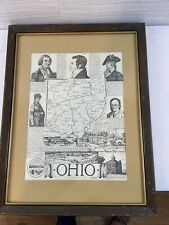 Vintage framed map for sale  Owensville