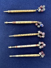 Lace bobbins names for sale  BIRCHINGTON
