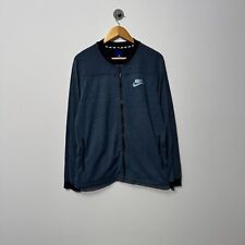 Nike Unisex Granatowa Bawełniana Bluza Zamek błyskawiczny Rozmiar L Bomberka Retro Okrągły dekolt Regular na sprzedaż  PL