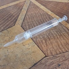 Vintage glass syringe for sale  MARCH