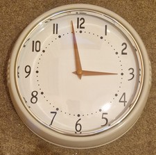 Cream wall clock for sale  BOLTON