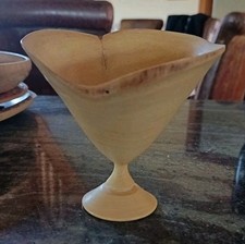 Turned wooden goblet for sale  LANCASTER