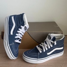 Usado, Tênis infantil Vans Sk8 Hi azul/branco - TAMANHO 2,5 Y comprar usado Usado, Tênis infantil Vans Sk8 Hi azul/branco - TAMANHO 2,5 Y comprar usado  Enviando para Brazil