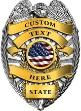 Adesivo adesivo gráfico vinil emblema policial personalizado estilo 2 comprar usado  Enviando para Brazil