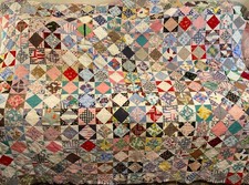 Usado, Colcha Vintage TOPPER-Cores Festivas e Padrões FeedSack-72”x66”-Por Mão-EXCELENTE comprar usado  Enviando para Brazil