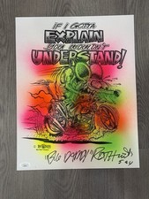 Autógrafo assinado Ed Big Daddy Roth Sinker RAT FINK tela de seda JSA CERTIFICADO DE AUTENTICIDADE RARO comprar usado  Enviando para Brazil