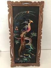 wooden frame bird art for sale  Perryville