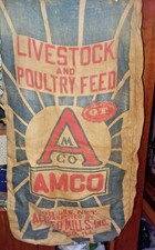 Vintage burlap feed for sale  Norwich